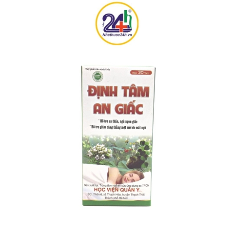 Định tâm an giấc - Thực Phẩm Bảo Vệ Sức Khỏe, Hỗ Trợ An Thần, Ngủ Ngon Giấc