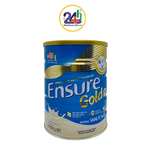 Ensure Gold Hương Vani Ít Ngọt 850g - Sữa Dinh Dưỡng Đầy Đủ Và Cân Đối Giúp  Tăng Cường Sức Khỏe.