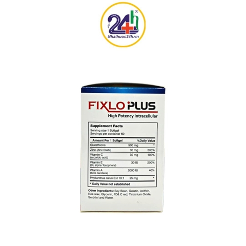 Fixlo Plus - Tăng Cường Hệ Miễn Dịch, Hỗ Trợ Thải Độc Và Tăng Cường Chức Năng Gan