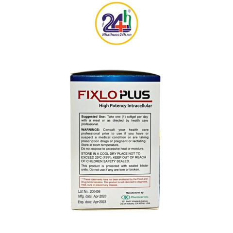 Fixlo Plus - Tăng Cường Hệ Miễn Dịch, Hỗ Trợ Thải Độc Và Tăng Cường Chức Năng Gan