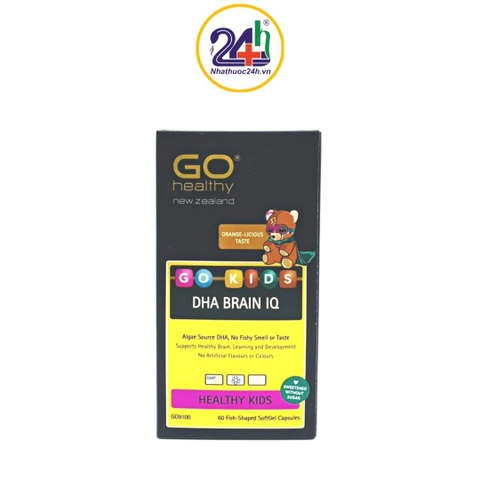 Go Kid DHA Brain IQ - Viên Nhai DHA Tăng Cường Sức Khỏe Não Bộ Cho Trẻ