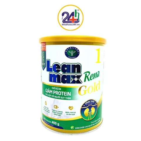 Lean Max Rena Gold1  400g - Sữa Dinh Dưỡng Dành Cho Bệnh Nhân Suy Giảm Chức Năng Thận, Chạy Thận.