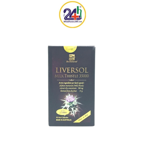 Liversol Milk thistle 35000 - Viên Uống Tăng Cường Chức Năng Gan