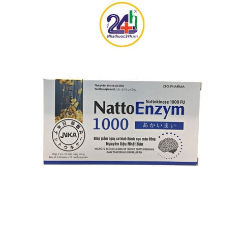 NattoEnzym 1000 - Hỗ Trợ Ngăn Ngừa Tai Biến Mạch Máu Não