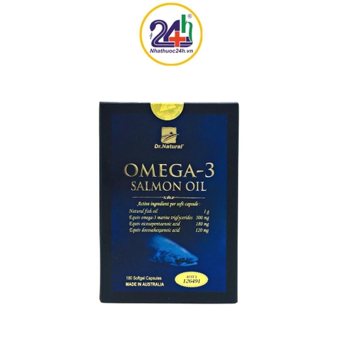 Omega-3 Salmon oil 180 viên - Viên Uống Dầu Cá Hồi