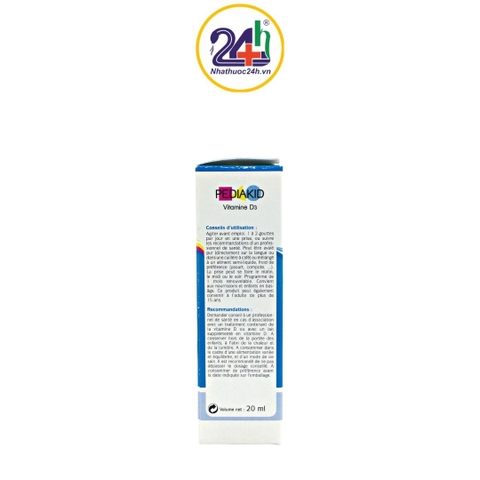 Pediakid Vitamin D3 - Bổ Sung Vitamin D3 Cho Xương Chắc Khỏe