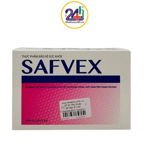 Safvex - Bổ Sung Men Vi Sinh, Lợi Khuẩn, Giảm Táo Bón