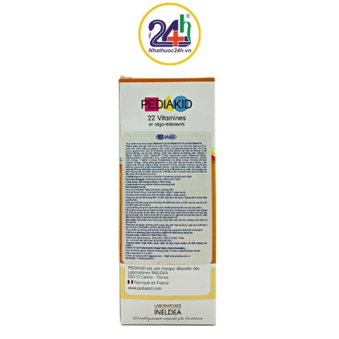 Siro Pediakid 22Vitamin Laboratories - Thực Phẩm Bổ Sung Vitamin, Khoáng Chất, Tăng Cường Sức Đề Kháng Cho Trẻ