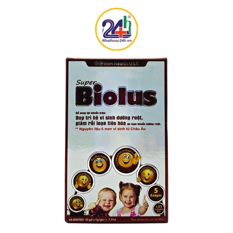 Super Biolus 10gói/h GoldenHealth USA - Bổ Sung Lợi Khuẩn Tăng Cường Tiêu Hóa