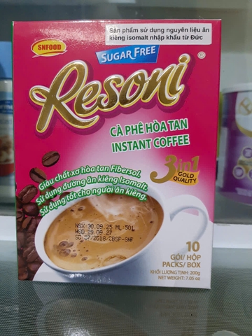 Cafe sữa Resoni dành cho Người Tiểu Đường