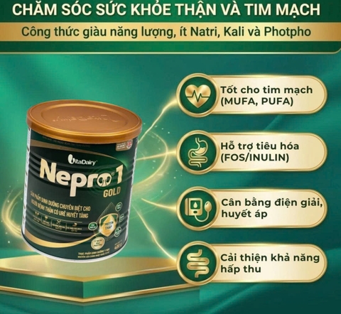 Sữa Nepro 1 Gold 400g- Dành cho người suy thận, tiểu đường