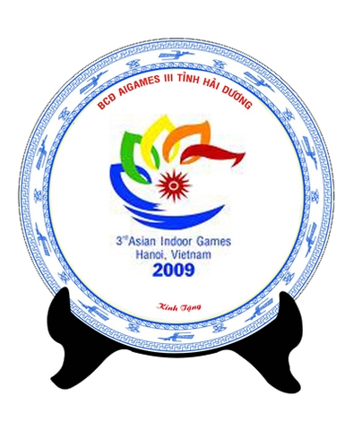 Đĩa sứ in logo