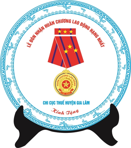 Đĩa sứ in logo