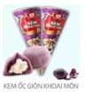 Kem ốc quế giòn khoai