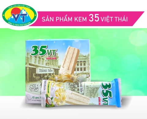 KEM TRÀNG TIỀN 35 SỮA DỪA hộp 10 cây x 20 hộp