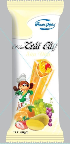 KEM TRÁI CÂY VỊ DỪA - T100