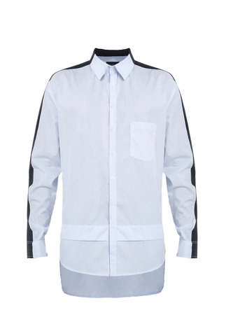 Patterned Shirt (Blue, Black)