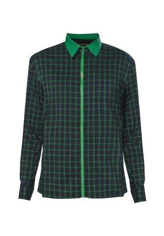 Checkered Zipper Shirt