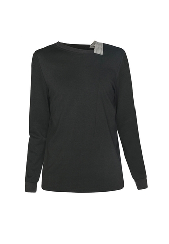 Skew Neck Sweatshirt