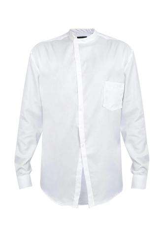 Asymmetrical Shirt  (White)
