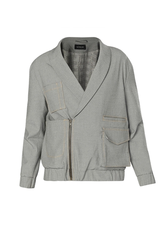 Biker Jacket (Grey)