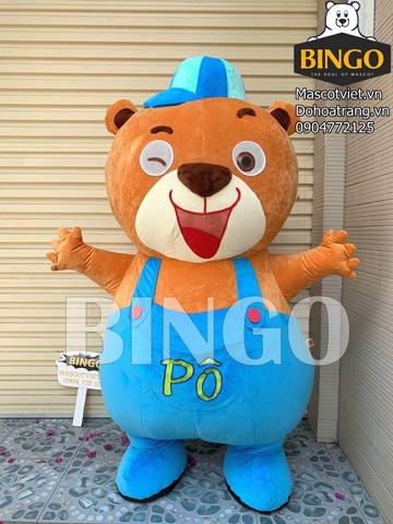 Mascot hơi Gấu Pô