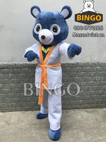 Mascot gấu karate