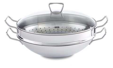 Bộ nồi lẩu và xửng hấp Fissler Nanjing 36cm