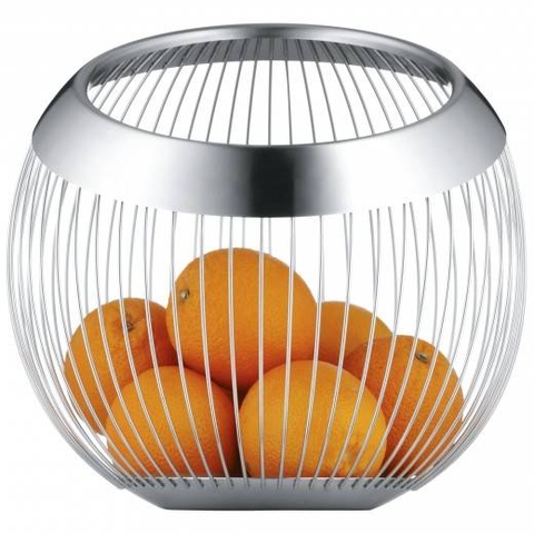Rổ inox WMF Korb groß Lounge Living dạng lưới - hình tròn 19cm