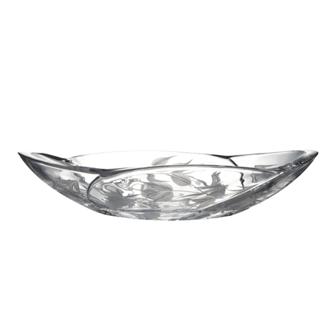 Đĩa 4 múi mài dâu 33cm Crystal Bohemia