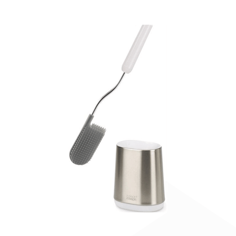 Cọ toilet silicone chống nhỏ giọt Joseph Joseph Flex Lite Steel 70561