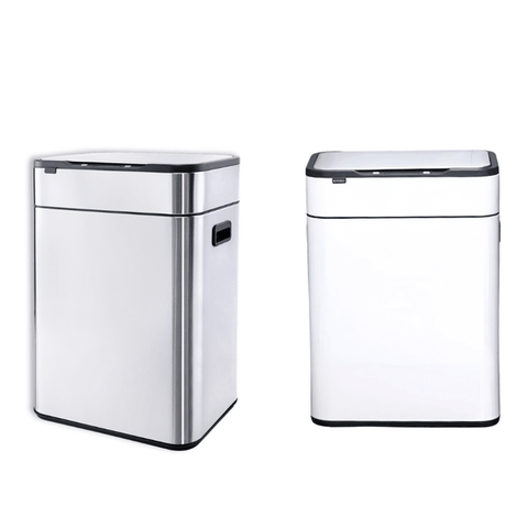 Thùng rác cảm ứng ELPHECO nắp inox 30L có thùng rác rời bên trong & khử mùi ozone