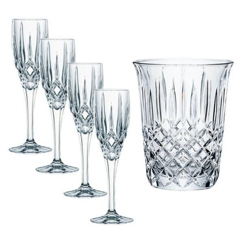 BÌNH ƯỚP LẠNH RƯỢU , CHAMPAGNE VÀ 4 LY UỐNG CHAMPAGNE NACHTMANN 102386