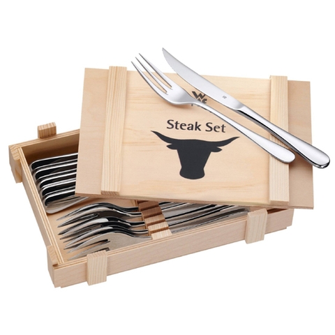 Bộ dao dĩa 12 món WMF Steakbesteck 12-teilig in Holzkiste