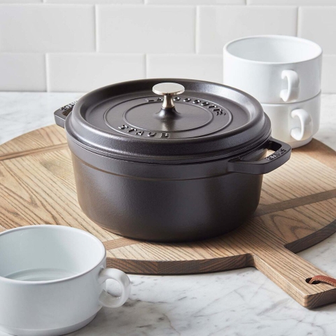 Nồi tròn STAUB COCOTTE G-GY 24CM màu ghi