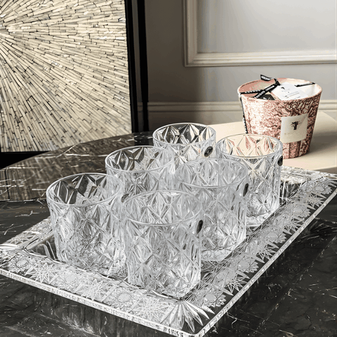 Set 6 cốc thấp Memphis 300ml Crystal Bohemia