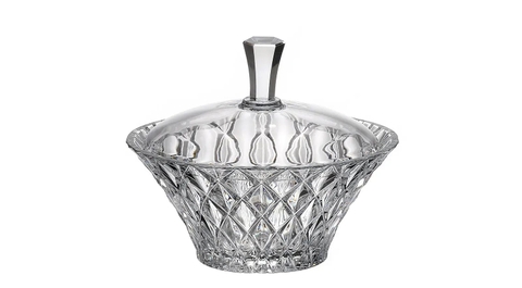 Thố Memphis trắng 19.5cm Crystal Bohemia
