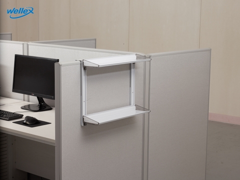 Kệ để đồ 2 tầng trên vách ngăn Wellex 2PS600
