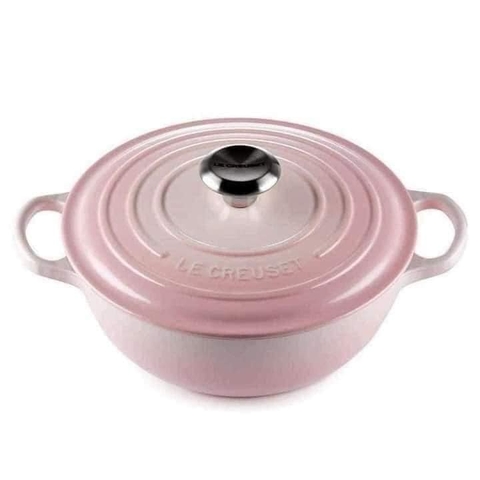 Nồi Gang LeCreuset La Marmite 24cm Shell Pink ( Màu Hồng)