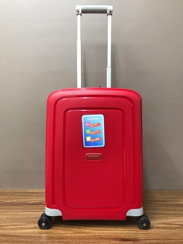 Vali Samsonite size cabin màu đỏ - Made in EU xịn xò