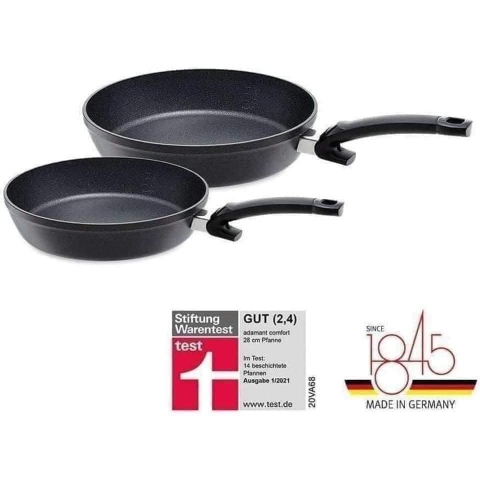 SET 2 CHẢO CHỐNG DÍNH CAO CẤP FISSLER ADAMANT COMFORT 24-28CM