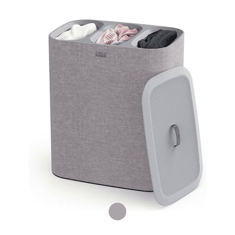 Thùng đựng đồ giặt 3 ngăn Joseph Joseph Tota 90L Grey