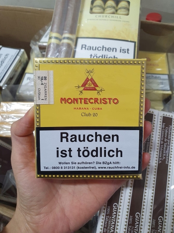 Cigar Montecristo Club Cigarillos - Hộp 20 điếu