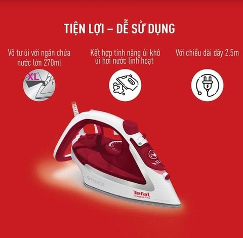 BÀN LÀ HƠI NƯỚC TEFAL FV5717E0