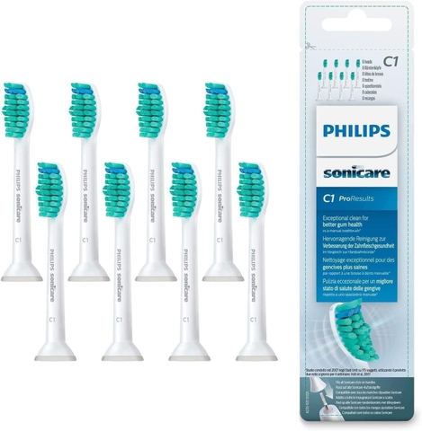 Set 8 đầu bàn chải thay thế Philips Sonicare HX6018/07