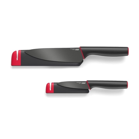 Set 2 dao Joseph Joseph Slice & Sharpen 10146 Black/Red