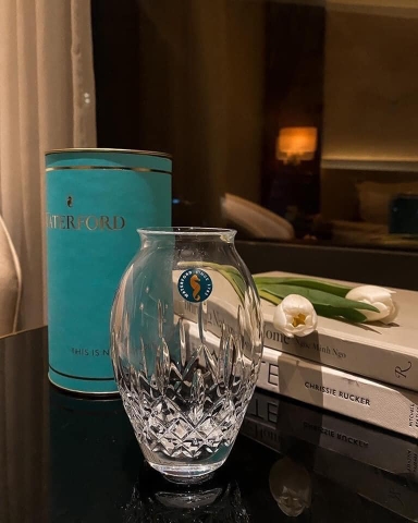 Lọ hoa Lismore Waterford Size 14cm - hộp xanh