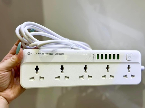 Ổ cắm điện đa chân công suất lớn nhà Lumias dây dài 3m
