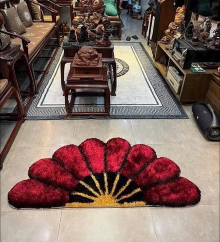 Thảm lông quạt sang xịn độc đáo, hiện đại