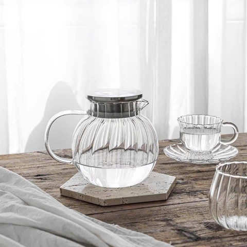 BÌNH TRÀ THỦY TINH CAO CẤP CASAVA Italy Dung tích 1,3 lit